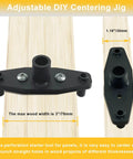 Pro Dowel Jig Kit For Floating Shelf Brackets Self Centering Drill Guide Adjustable Heavy Duty Metal Locator on Wood Panel