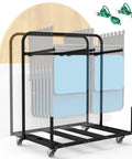 Heavy Duty Folding Chair And Table Rack Cart For Events And Venues Holds 10 To 16 Chairs And 4 To 8 Tables Powder Coated Steel