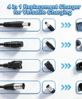 4-in-1 replacement charger connectors for 54.6V 2A Electric Scooter Charger With LED Display For Hoverboards And 48V Lithium Batteries