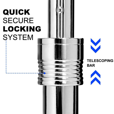 Close-up of Extendable Ratchet Socket Set With Quick Release And Reversible Gear Three Drive Sizes One Quarter Inch design.