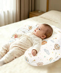 Mom Approved Ultra Soft Nursing Pillow Cover For Breastfeeding Pillows, Stretchy Removable Slipcover With Hidden Zipper, Hot Air Balloon Print