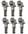 Top Shelf Electric Fuel Unit Pump Compatible With Mack E7 Series Trucks From 2003 Through 2006 6 Pack image of six fuel pumps with springs