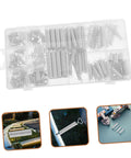 Solid 200 Pc Assorted Spring Kit For Heavy Duty Home Repairs And DIY Projects With Reliable Compression And Extension Springs For Tarpaulins Crafting And Various Hacks, clear storage box