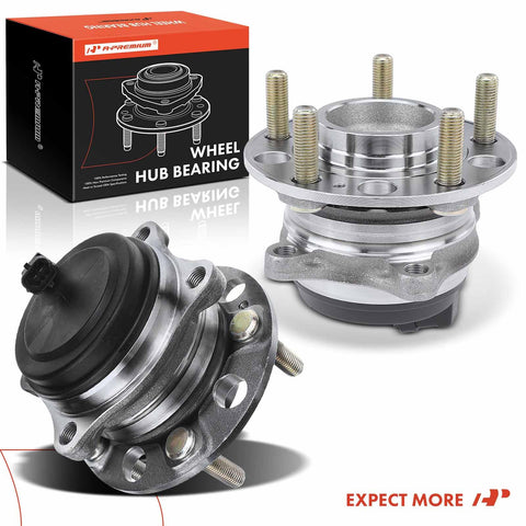 Two Rear Wheel Bearing And Hub Assemblies With ABS For Kia Sorento 2016 2017 2018 2019 2020 FWD Only 5 Lug Compatible Set Easy Install