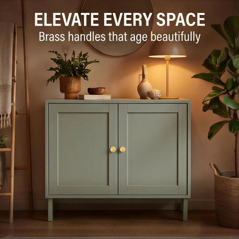 Top Shelf Handymen Approved Solid Brass Cabinet Knobs And Brushed Round Drawer Pulls In A 15 Pack With M4 Hardware for cabinet upgrade.