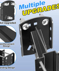 Heavy Duty Trailer Spare Tire Mount Bracket Carrier for Boat and RV with multiple upgrades and T-shaped construction details
