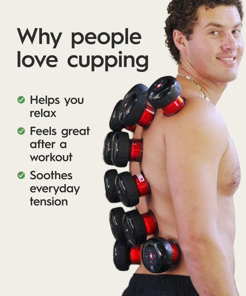 Smart Cupping Massager With LED Light And Adjustable Heat Cordless Rechargeable Vibration Therapy For Muscle Recovery Total Game Changer Smooth Full Body Relief Straight Up Top Tier Gear