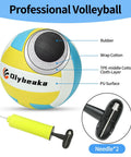 20 Foot Outdoor Volleyball Net Set With Anti Sag Net Adjustable Iron Poles Durable Carry Bag Soft PU Volleyball And Pump Quick Setup For Backyard Or Beach Game Ready Gear Rugged Yet Lightweight Blue