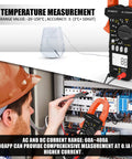 Bluetooth Digital Multimeter With Clamp On Meter 7200APP TRMS 6000 Counts measuring electrical panel