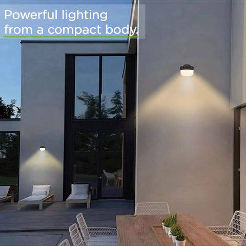Ultra Efficient 12W 1000LM Outdoor LED Wall Light Sconce, Dusk to Dawn Photocell, Waterproof UL Listed, No Brainer Porch Patio Hallway Lighting, 3000K Warm White, 4 Pack