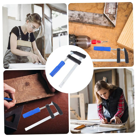 Lightweight Quick Release Woodworking Clamps Set 4 Pcs Assorted Colors Portable Fixing Tools For Woodworking Crafts And Repairs Perfect For DIY Projects And Small Shops