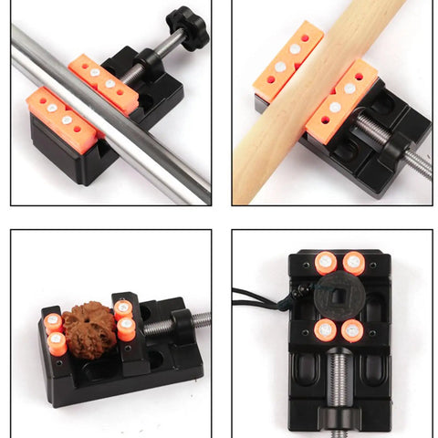 Bench Vice Clamp For Small Parts, Flat Nose Parallel Table Vise For Jewelry Making And Watch Repair in use with various materials