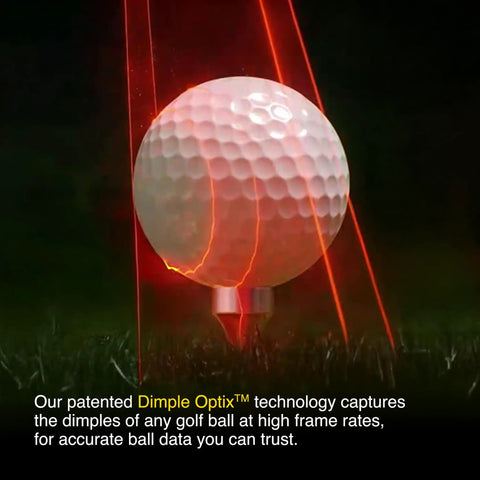 Eye Mini Core Golf Launch Monitor And Simulator With Real Time Tracking And Near Zero Latency, Dimple Optix Reads Any Ball Pattern