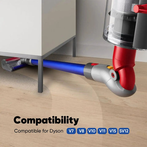 Low Reach Adapter For Dyson V15 V11 V10 V8 V7 Cordless Vacuum Cleaner With Bonus Trigger Lock Extends Cleaning Under Furniture