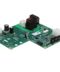 Go-To Control Board Assembly 11-0623-21 OEM Replacement Part For Ice Machines, green circuit board, side angle view