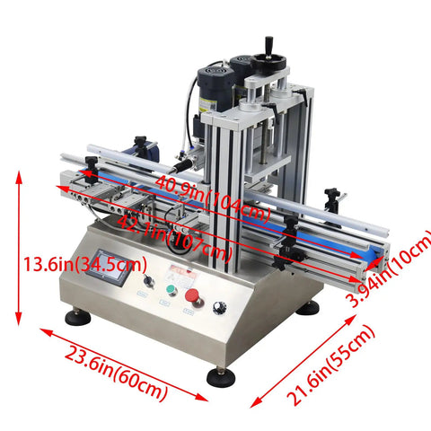 No Sweat Automatic Cap Sealer For Screw Caps With Rapid Conveyor Featuring Badass Stainless Steel Desktop Capping Machine That Handles Every Size Smoothly While Keeping Your Daily Production Strong