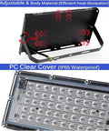 JUDYSSY Security Lights Outdoor Led Uv Black Light, Blacklight Flood Light Wit, back view showing adjustable angle and IP65 clear cover.