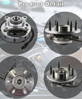 Pair Front Wheel Hub And Bearing Assemblies 515079 For 2005 To 2008 F150 4WD 6 Stud And 2006 To 2008 Mark LT