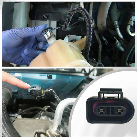 Beefed Up Premium Coolant Level Sensor Connector Pigtail For VW And Audi Vehicles Fits Jetta Golf GTI Passat Tiguan Beetle EOS Atlas Arteon Taos Touareg CC Rabbit A3 A4 A5 A6 A7 A8 Q5 S4 S5 S6 TT Replacement 1K0973202A 16 cm 2-pin