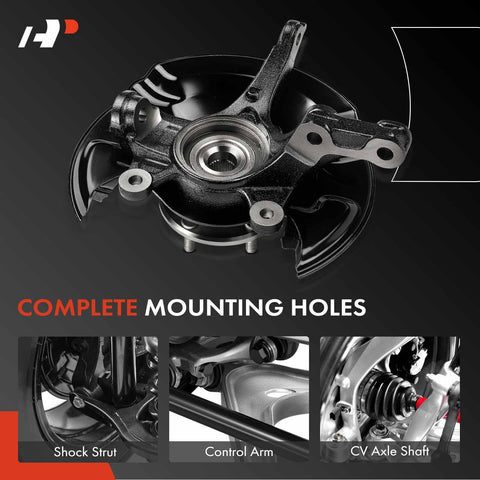 Front Left Steering Knuckle And Wheel Bearing Hub Assembly For Honda CR V 2015 2016 FWD Driver Side Replacement
