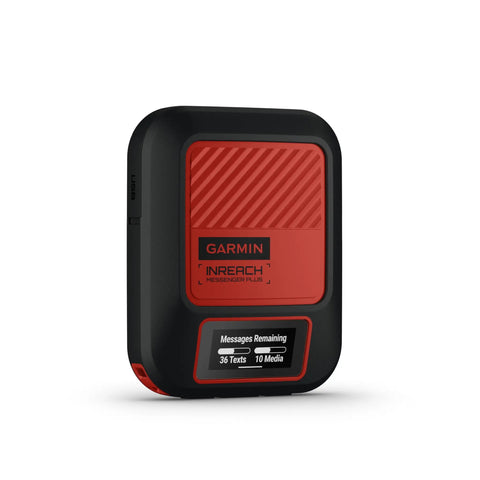 InReach Messenger Plus Satellite SOS Communicator For Two Way Text Photo And Voice Messaging No Cell Service Long Battery Life red-black device.