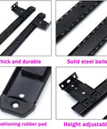 One Pair 14 Inch Heavy Duty Steel Drawer Slides Silent Ball Bearings 40kg Load Capacity Cabinet Furniture Workshop, black steel close-up