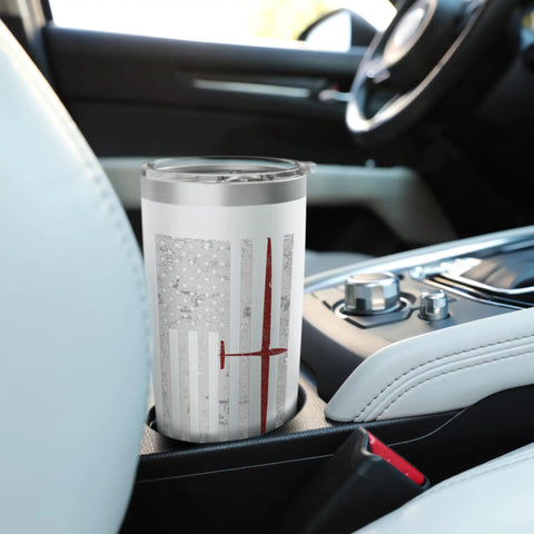 Airplane Pilot American Flag Design Stainless Steel Insulated Tumbler With Dual Wall Keeps Drinks Hot Or Cold Leak Proof Slider Lid