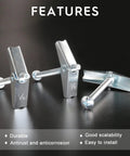 30 Pack Zinc Plated Steel Round Head Toggle Bolts With Wing Nuts For Hanging Heavy Items On Drywall One Quarter Inch Size close-up