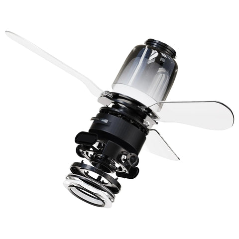 48 Inch Smart Ceiling Fans with Lights and Remote/ App, 2.1 Speaker System with transparent blades and integrated audio system.