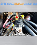 2-Pack 12V Power Trim Solenoid Switch For Mercury Mariner Outboard Motors 35-275 HP MerCruiser Compatible installed view