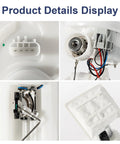 Close-up details of Electric Fuel Pump Assembly With Sending Unit And O Ring For 2004 2007 Chrysler Town And Country Voyager Dodge Caravan Grand Caravan Gas Engine 2 4L 3 3L 3 8L Replacement
