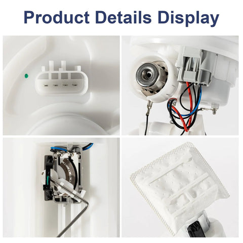 Close-up details of Electric Fuel Pump Assembly With Sending Unit And O Ring For 2004 2007 Chrysler Town And Country Voyager Dodge Caravan Grand Caravan Gas Engine 2 4L 3 3L 3 8L Replacement