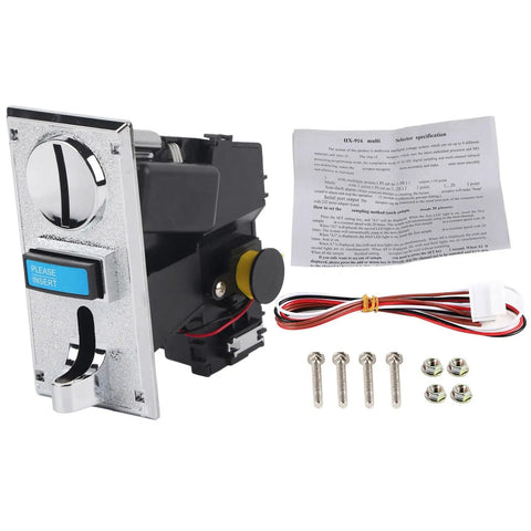 Pro Grade High Accuracy Acceptor With Cpu Control For Vending Machines And Game Mechanisms, front view with components displayed