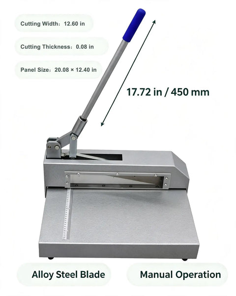 Badass Heavy Duty Manual Guillotine Metal Shear Engineered For Cutting Steel Aluminum Copper Boards Hand Plate Trimmer Featuring Grippy Rubber Handles And Impossibly Sharp Edges