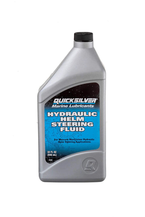 Hydraulic Helm Steering Fluid For Non Power Steering Systems Mil Spec H5606G Certified Mercury Marine OEM Compatible For Outboard Motors And MerCruiser Sterndrive 32 Ounce Bottle
