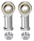2 Piece Heavy Duty Female Rod End Bearing With 3/4 Inch Bore And 3/4-16 Right Hand Thread showing steel construction and included nuts.