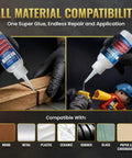 Medium Super Glue Pro Kit 2 Oz For Quick Fixes And Woodworking All Purpose Cyanoacrylate Adhesive, wood and plastic repairs