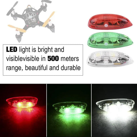 Water Droplet Shaped Wireless RC Plane LED Light Kit For Airplane Helicopter Quadcopter Fixed Wing Drones
