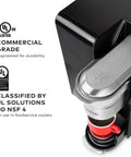 Office Boss Level Single Serve Coffee Maker With Plumbed Water Line, Brew Over Ice, Five Cup Sizes, 225 Plus K Cup Varieties close-up