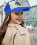 Yacht Style Dope Baseball Cap For Women And Men Breathable Ponytail Hat Royal Blue lightweight polyester all seasons