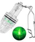 LED Underwater Fishing Light Battery Powered Deep Drop Lamp With Clip Waterproof Fish Attracting Multicolor Green Blue Red