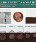 Size comparison of 100 Pieces Clear Self Adhesive Cabinet Door Bumpers 0.4 Inch Diameter with ruler and penny for scale.