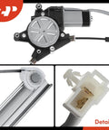 Front Driver Side Power Window Regulator With 2 Pin Motor Fits Chevrolet Spark 13 To 16 Hatchback showing motor and assembly details.