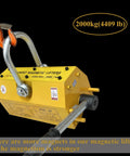 Heavy Duty Neodymium Magnetic Lifter Featuring Tough As Nails Build And Slick Toggle Release For Steel Plates And Scrap Handling Boasts Beast Mode Grip Up To 4409 Pounds.