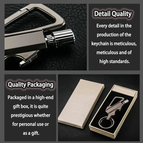 Close-up of Forever Match Lighter With Built In Multi Tool Bottle Opener Windproof Waterproof Camping Survival Tool in gift box.