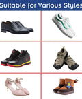 Image showing different types of shoes suitable for using 30G Shoe Glue Instant Bond Works Like A Charm For Shoes And Soles.