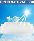 RV Outer Dome Skylight 14x22 Inches Universal Smoke Finish Acrylic Durable Roof Hatch for Camper and RV against blue sky
