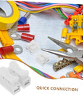 55 Piece Spring Clamp Terminal Blocks And Wire Connectors Kit For LED Lighting Wiring Quick Connect Push Terminals