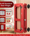 Heavy Duty Door Hinge Jig For Router Rock Solid 6061 Aluminum Adjustable Mortise Template For 2.5 To 5 Inch Hinges precision tool for hinges