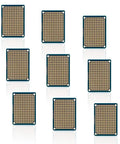Mini Solderable Breadboard Kit 9 Pcs Universal Double Sided PCB Shield For Prototyping And Testing Gold Plated Holes Compatible With Arduino And Raspberry Pi